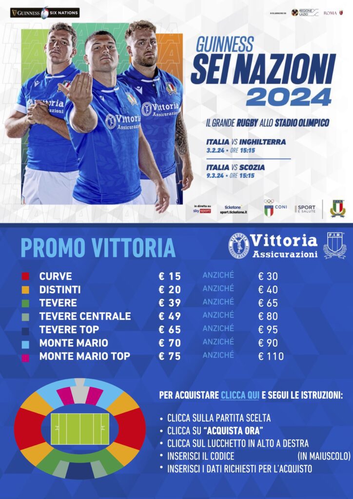 Promozione Guinness Sei Nazioni 2024